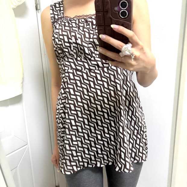 vintage pattern sleeveless
