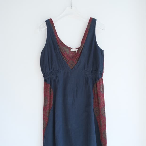 Patterned Sleeveless Mini Dress