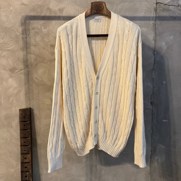 베네통 케이블 가디건 100