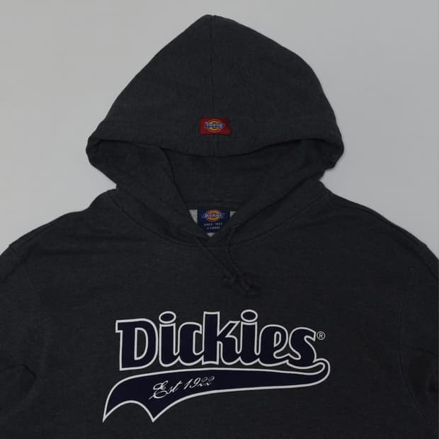 디키즈 회색 로고 후드티 105