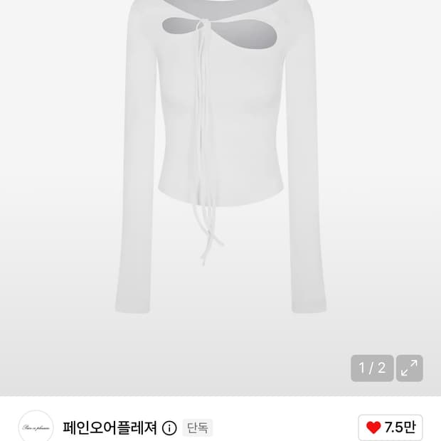 페인오어플레저 오키드 탑 화이트