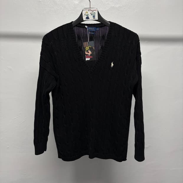 폴로 랄프로렌 브이넥 케이블 니트 2