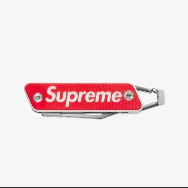 슈프림 x 트루 모던 키체인 나이프 레드