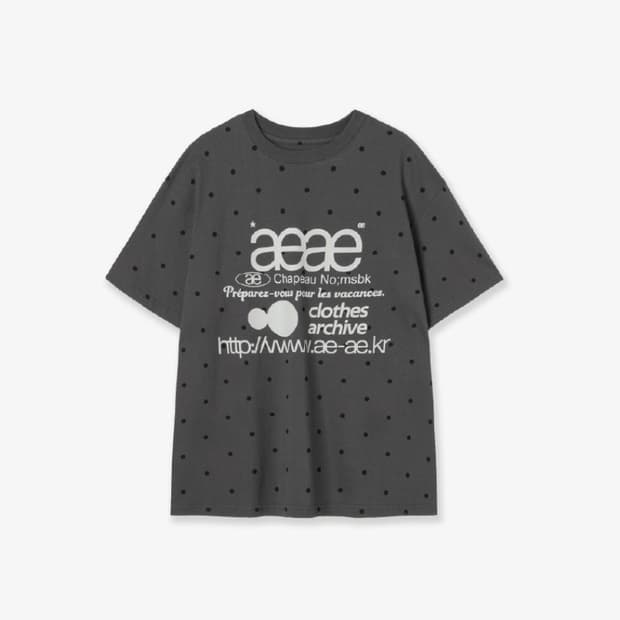 에이이에이이 aeae 도트 티셔츠 LOGO DOT T-SHIRTS