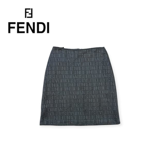 펜디 모노그램 미디 스커트