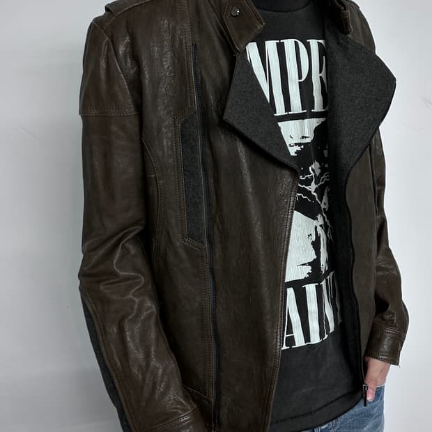 Sieg 램스킨 레더 자켓