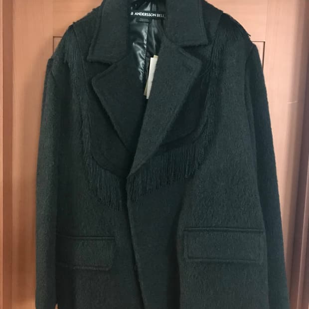 앤더슨벨 지벨린 샤기 울 코트