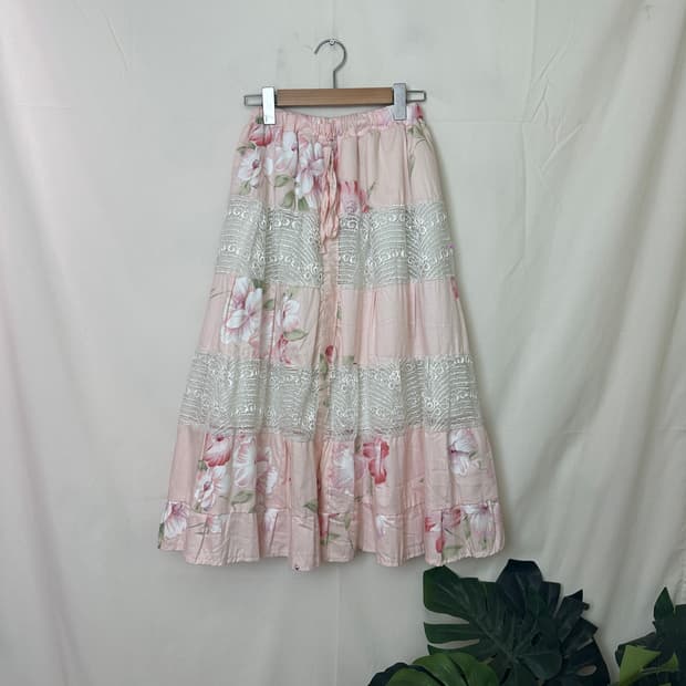 JPN 플라워 스커트