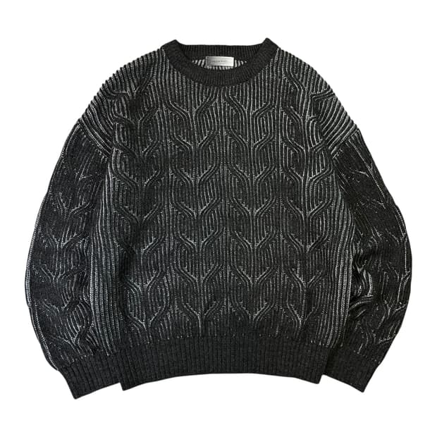 메종미네드 피그먼트 케이블 니트