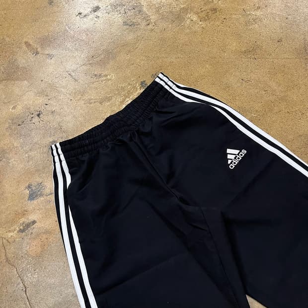 [정품/M] 아디다스 삼선 트레이닝 바지 블랙 b14