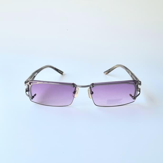 데드스탁 레트로 사각 유니크한 무테 선글라스