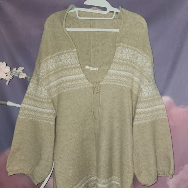 옐로우 브라운 니트