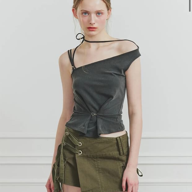 페인오어플레져 루비 후크 탑 차콜 s 새상품