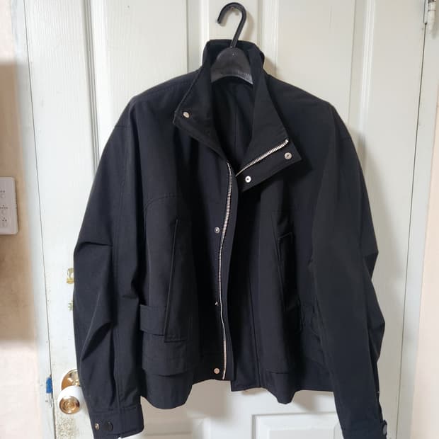 23SS 솔리드옴므 블랙 쉘파카 자켓 48