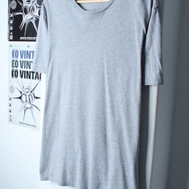 (L-XL) 타미힐피거 반팔 티셔츠 그레이 무지 기본-H30126