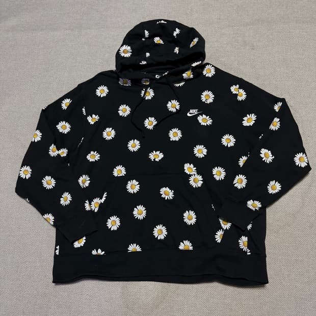 나이키 데이지 플라워 후드티
