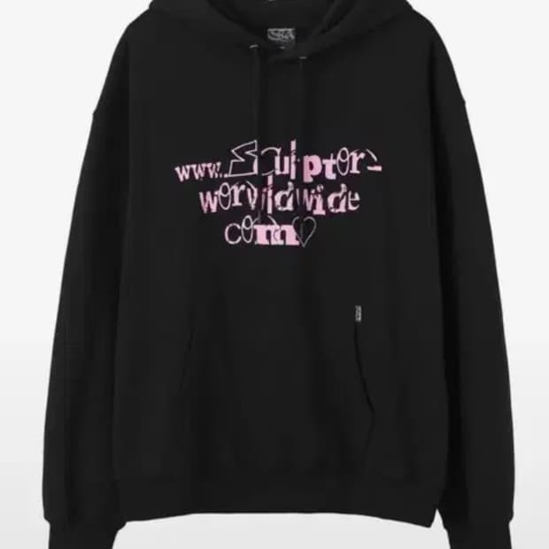 스컬프터 Collage Logo Hoodie 후드티 Black s