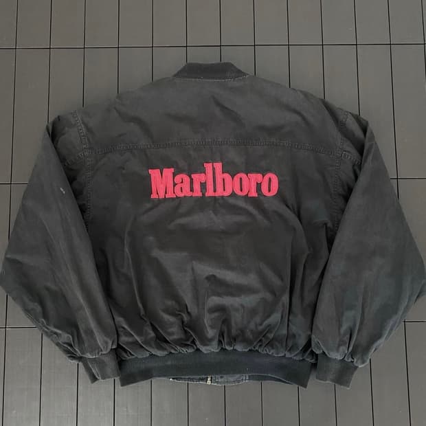 [M] 90s 빈티지 말보로 리버시블 봄버 자켓