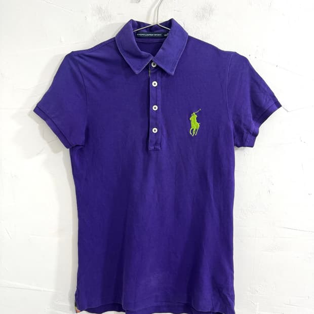 ralph lauren sport purple pk top
