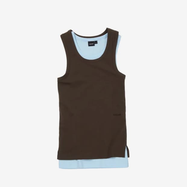 아캄 2-Piece Layered Sleeveless (Brown)