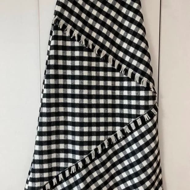 마가린핑거스 체크 롱 스커트 S