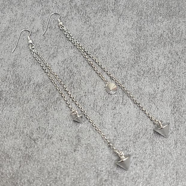 spike drop earrings
