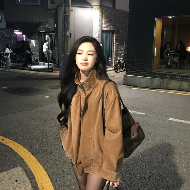 가더 샌드 스웨이드 자켓 블루종