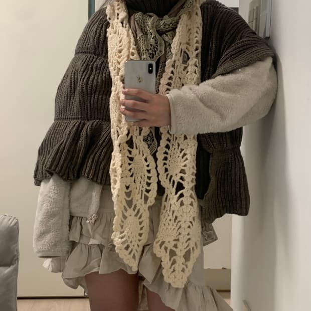 빈티지 카키/브라운 그런지페어리 코디세트