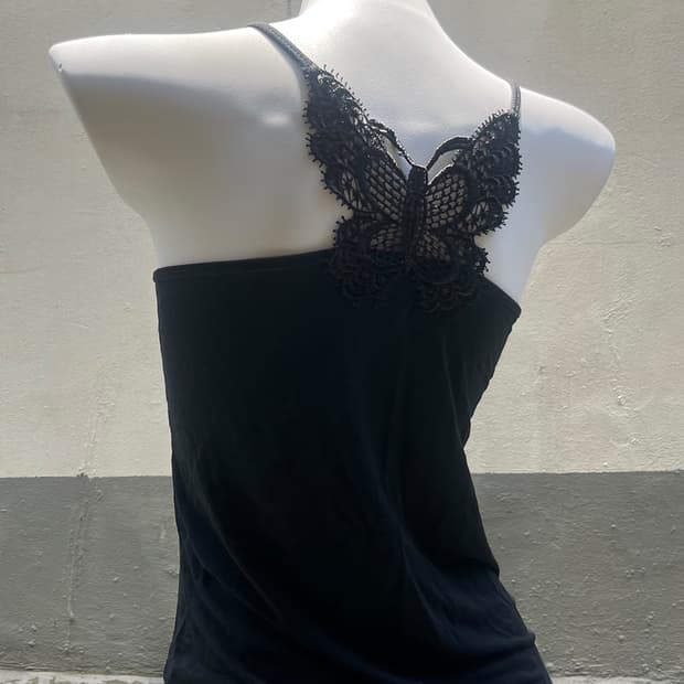 Dark Bohemian Butterfly Lace Sleeveless