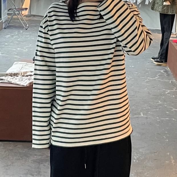 세인트제임스 스트라이프 롱슬리브 H1470