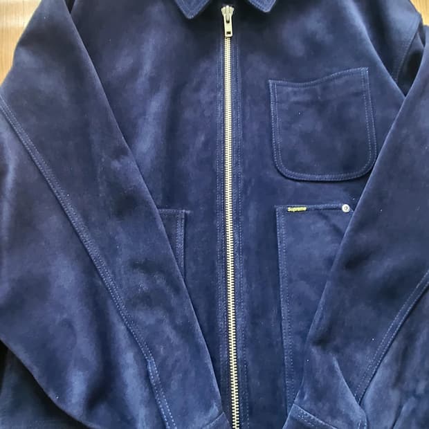 24FW 슈프림 스웨이드 워크자켓