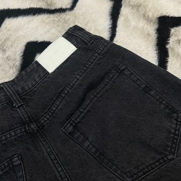 [31]메종미네드 와이드 디스트로이드 데님팬츠/흑청