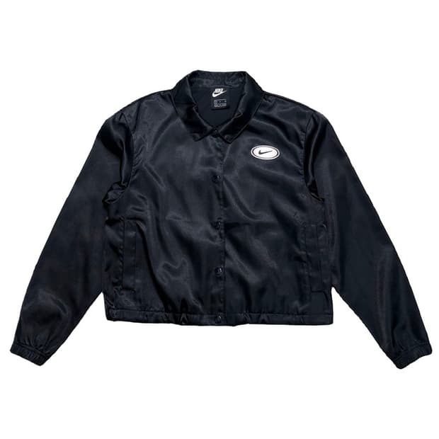 NIKE 크롭 코치 자켓 블랙 S