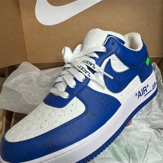 [US10.5] 루이비통 x 나이키 에어포스 팀 로얄 블루