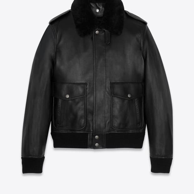 생로랑 가죽자켓(50)