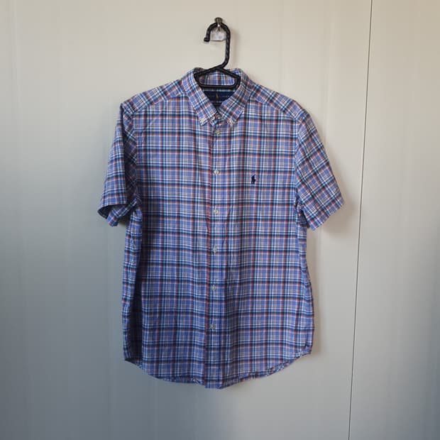 폴로랄프로렌 체크 반팔 셔츠(18~20)XL
