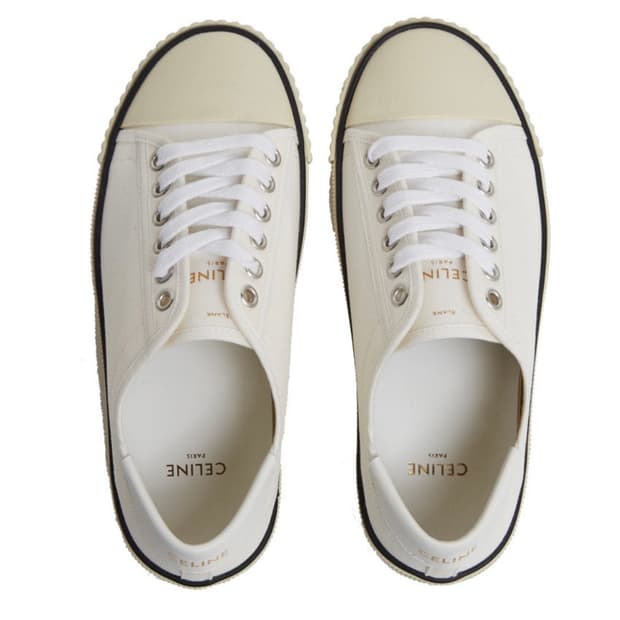 셀린느 블랭크 로우 레이스업 스니커즈