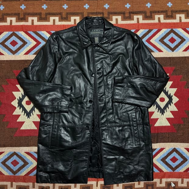 L) 바나나리퍼블릭 레더 카코트 올드갭 카코트