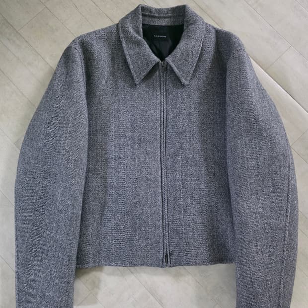 마마가리 핸드메이드 헤링본 크롭 자켓 48