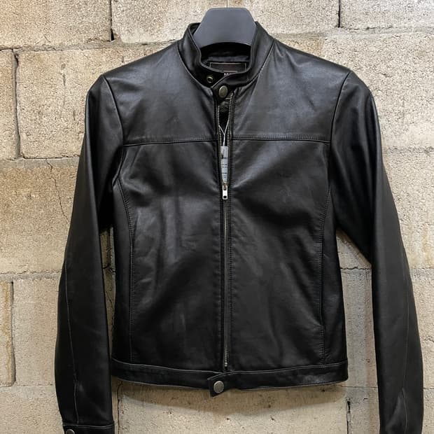 코치 램스킨 싱글 라이더 자켓