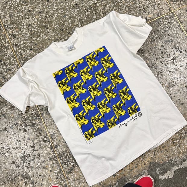 빈티지 90s Andy warhol Cow 앤디워홀 아트 티