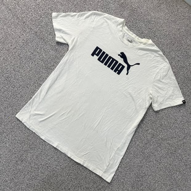 L 푸마 반팔 티셔츠 기본티 0415J