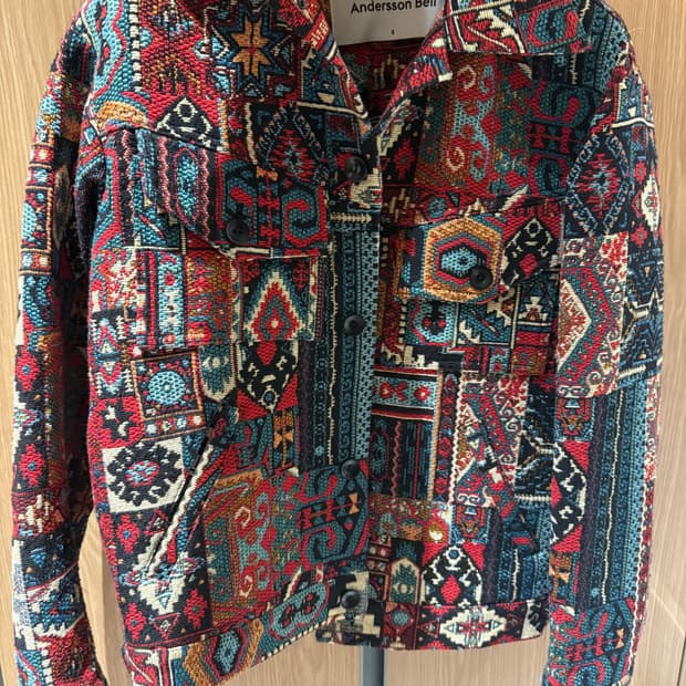 앤더슨벨 자카드 자켓