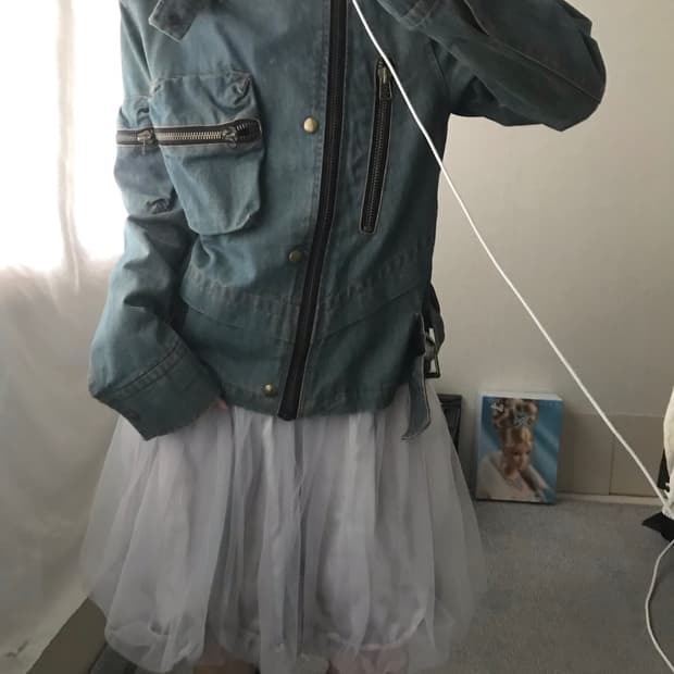 빈티지 포켓 디테일 데님자켓