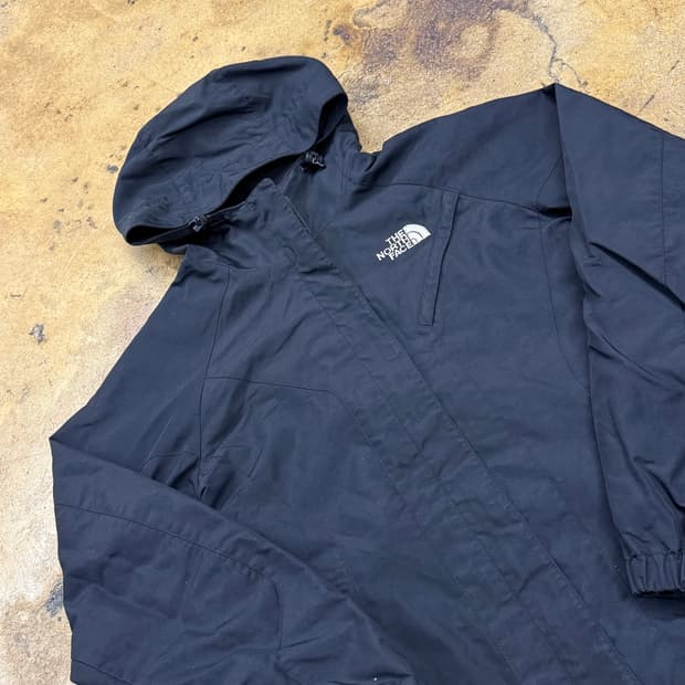 [정품/85] 노스페이스 블랙 후드 바람막이 자켓 b18