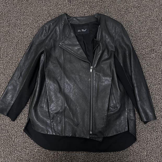 Lio Bell 리오벨 여성 양가죽 라이더 자켓 블랙 55사이즈