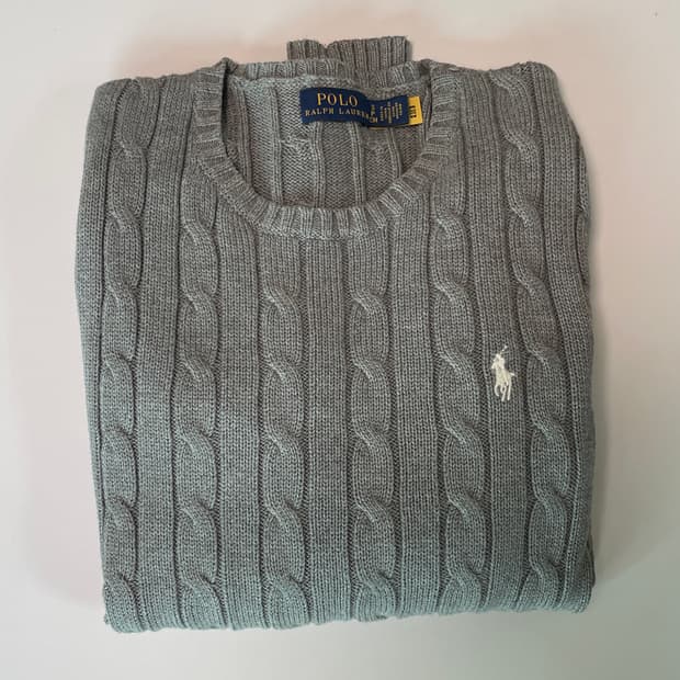 폴로 랄프로렌 케이블 니트 S
