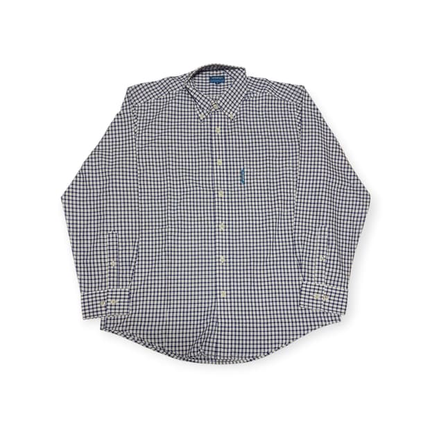 Swooplex 네이비 체크 셔츠