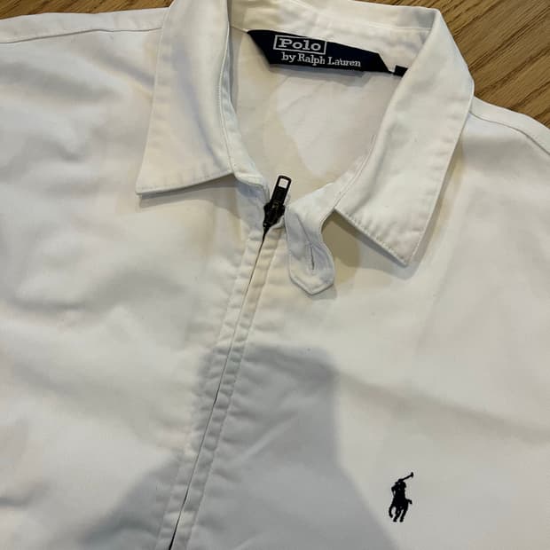 빈티지 랄프로렌 폴로 면자켓 화이트