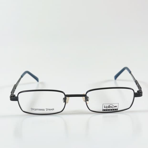 90s Kipling 블랙 슬림 스퀘어 빈티지 데드스탁 안경